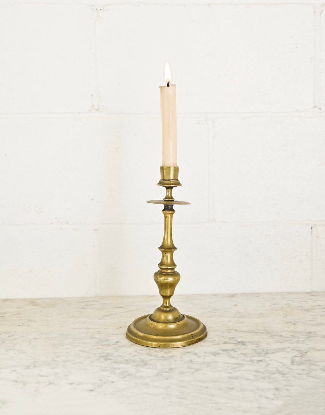 vintage french tall brass candlestick