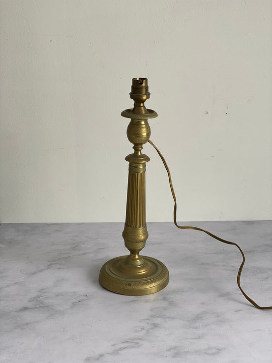 vintage French brass lamp