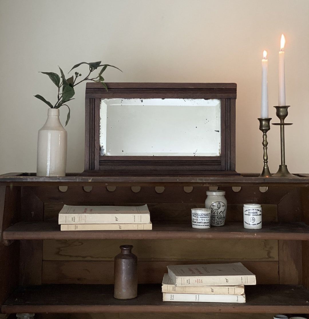 antique mantle mirror