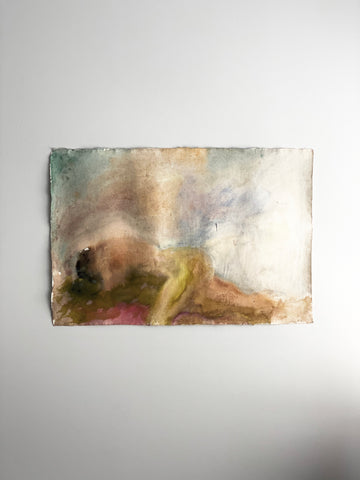 vintage abstract nude watercolour