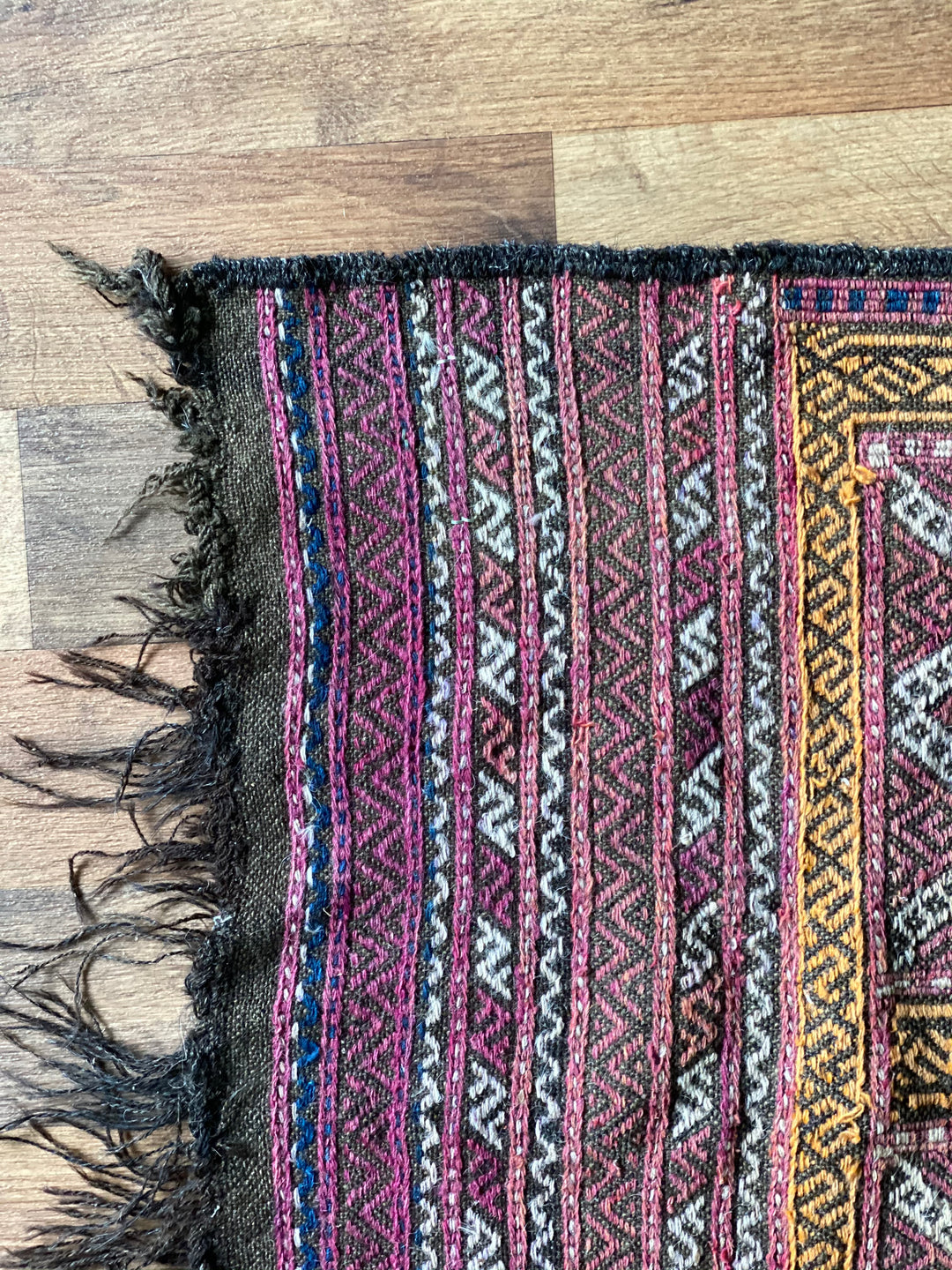 vintage handwoven kilim runner