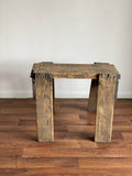 primitive wood bench