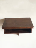 vintage ecclesiastical hymnal shelf