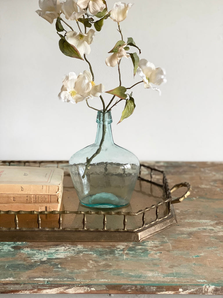 vintage faux bamboo brass tray – Joliette