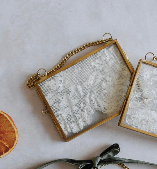 antique french lace ornaments