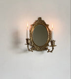 vintage mirrored candle sconce
