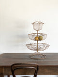 vintage French 3 tier wire display