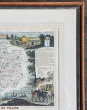 first issue antique map, “Départment d’Ille et Vilaine”