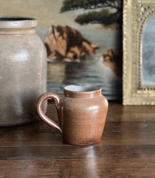 vintage French stoneware creamer