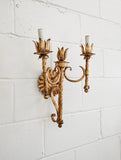 vintage french regency gilt wall sconce