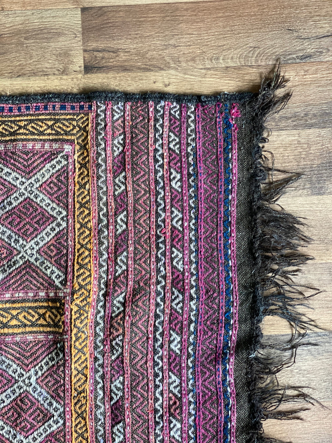 vintage handwoven kilim runner