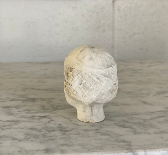 vintage french petite plaster bust