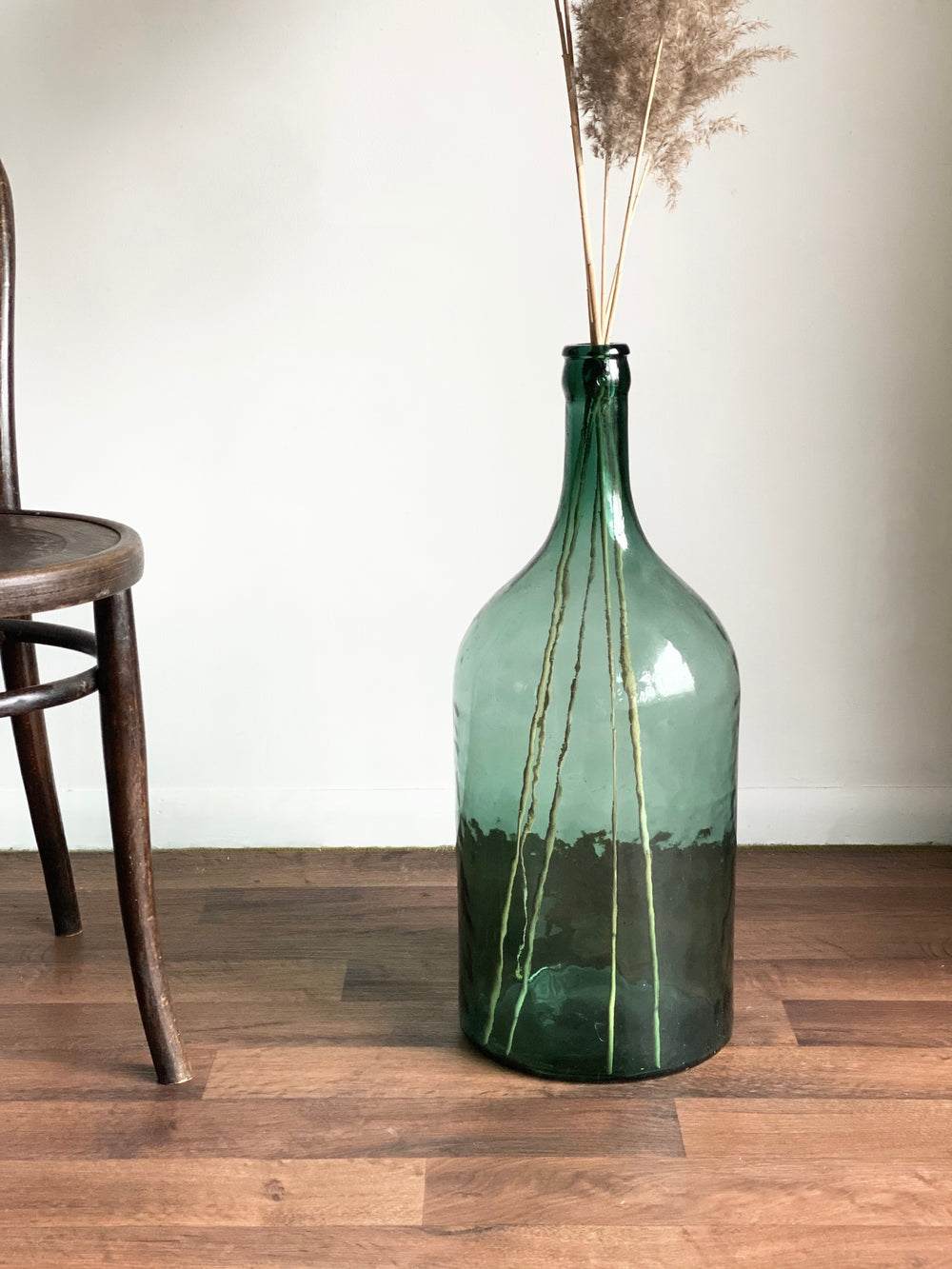 vintage tall demijohn