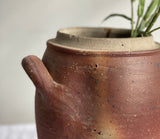 antique french stoneware confit pot