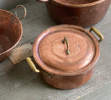 vintage French copper casserole
