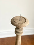 turn of the century French wood altar candlestick