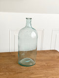 extra large antique blue green apothecary bottle