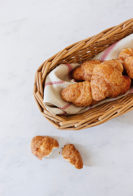 vintage french baguette basket