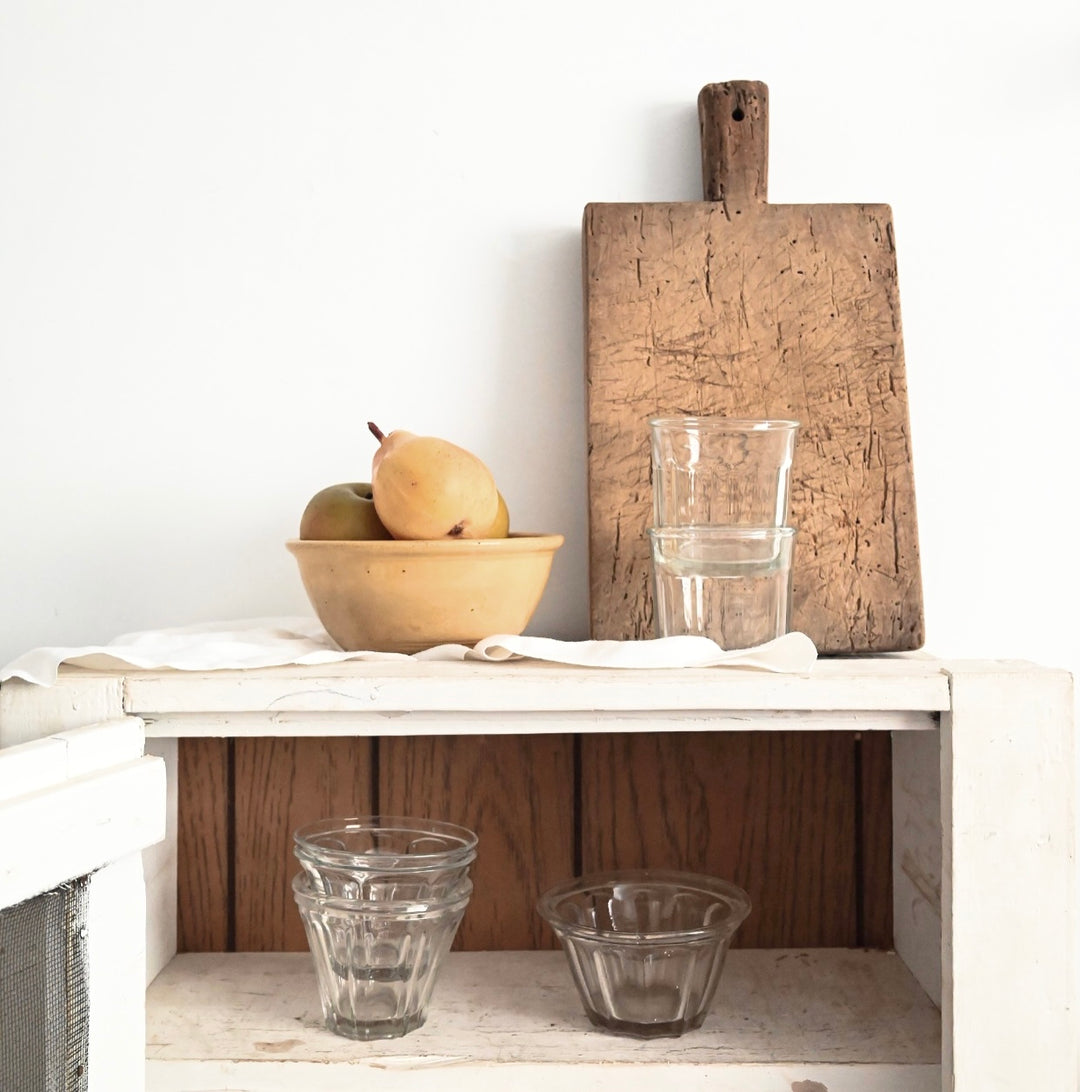 vintage and 19th century French jam jars