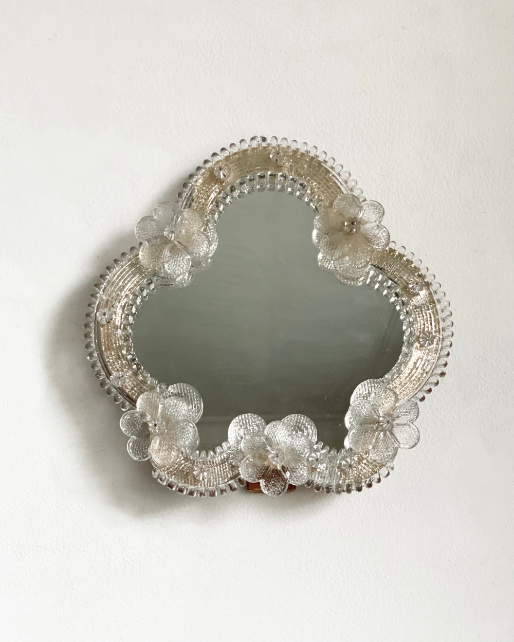 vintage Murano powder room mirror