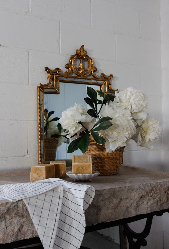 antique french hewn limestone sink