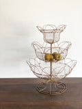 vintage French 3 tier wire display
