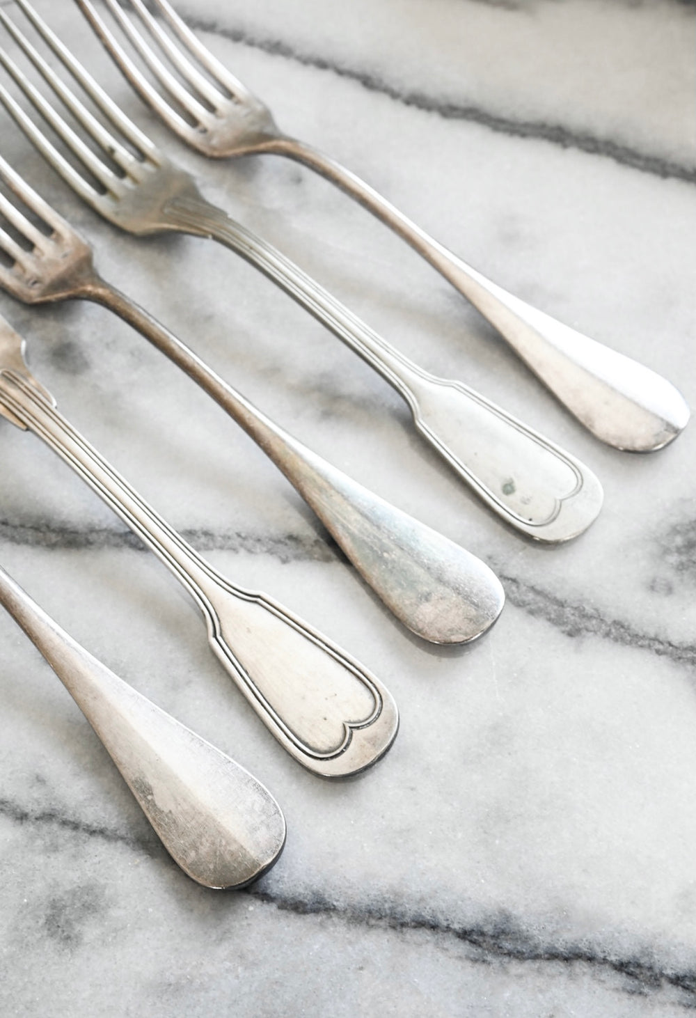 eclectic set of 10 vintage french forks and spoons