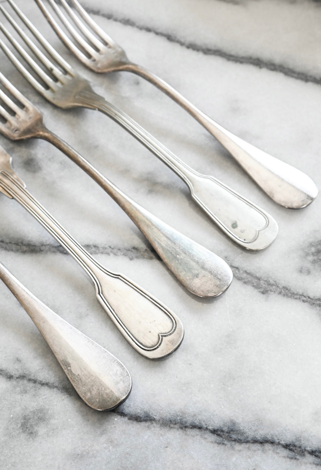 eclectic set of 10 vintage french forks and spoons