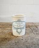 antique “confitures Félix Potin” stoneware advertising jar