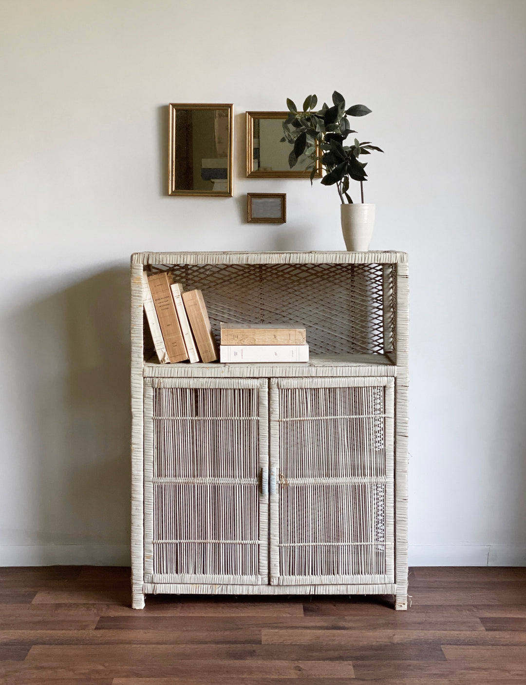 trio of vintage mirrors