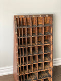 antique letterpress typesetting spacer cabinet (reglet cabinet)