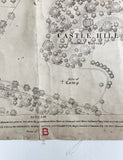 antique linen-backed street plan of Buckinghamshire II