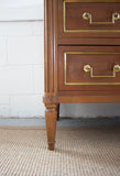 vintage french louis xvi style walnut commode