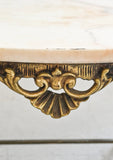 vintage french marble topped coffee table