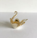 vintage murano glass swan