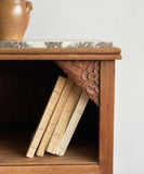 art deco marble top side table