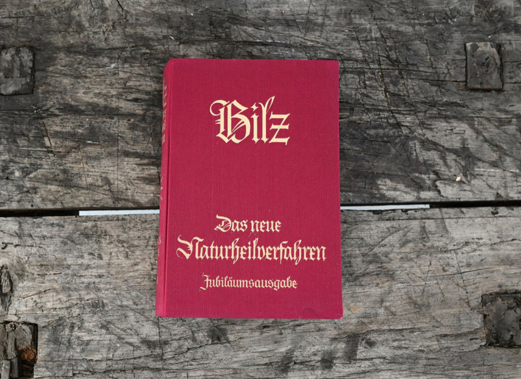 vintage German Bilz medical books