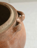 crimped handle vintage French confit pot