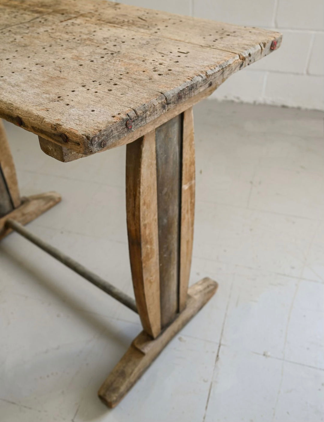 antique french trestle table