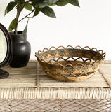 vintage aboriginal woven bowl