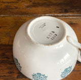 vintage French Sarreguemines transferware cup