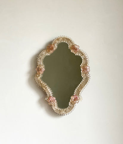 vintage Murano powder room mirror