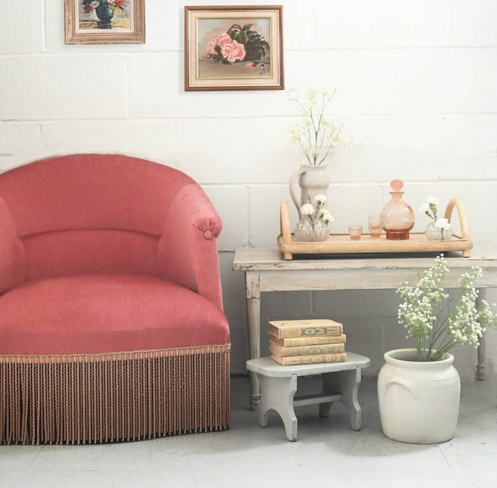 petite vintage French farmhouse coffee table