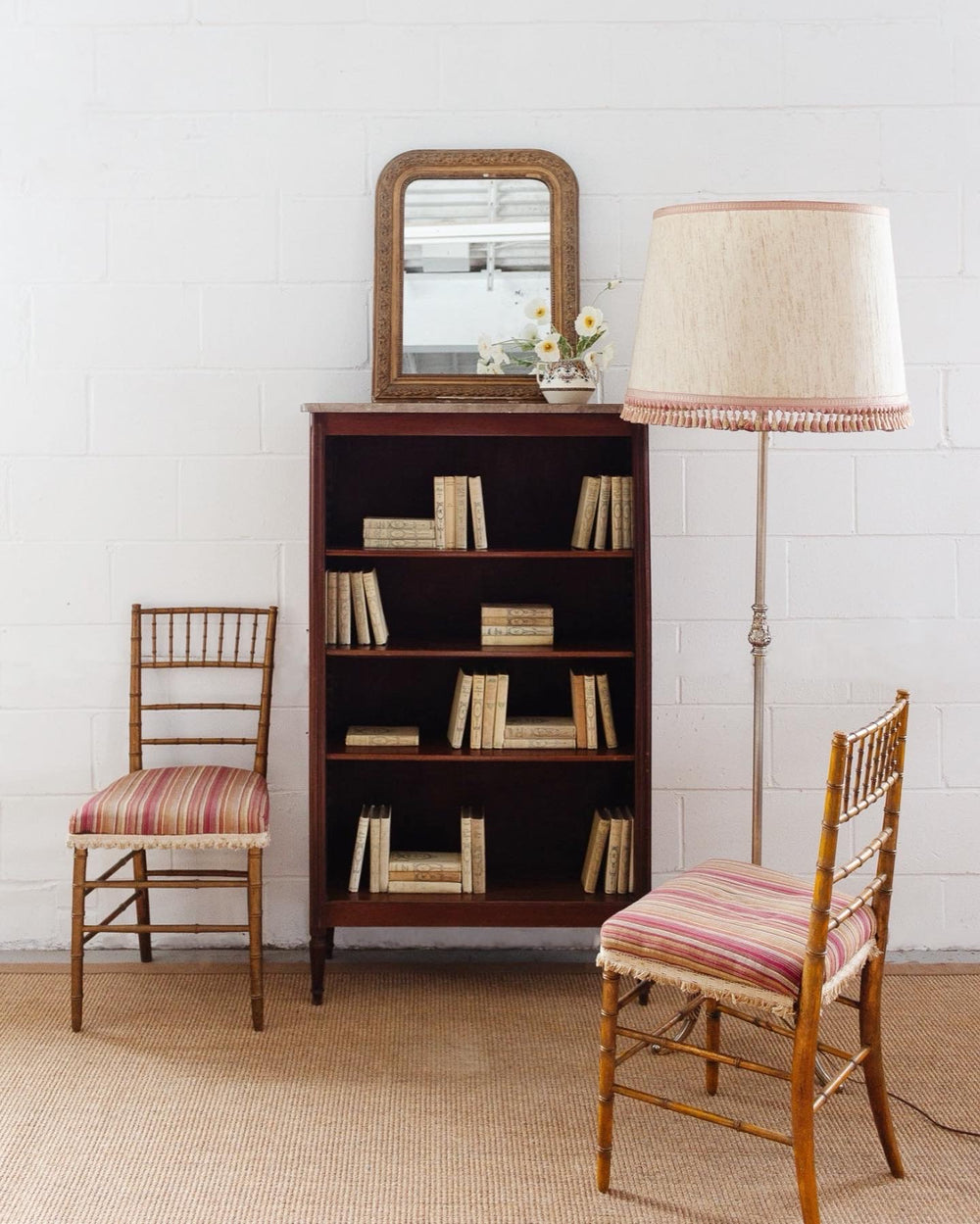 midcentury french Maison Baguès style tripod floor lamp