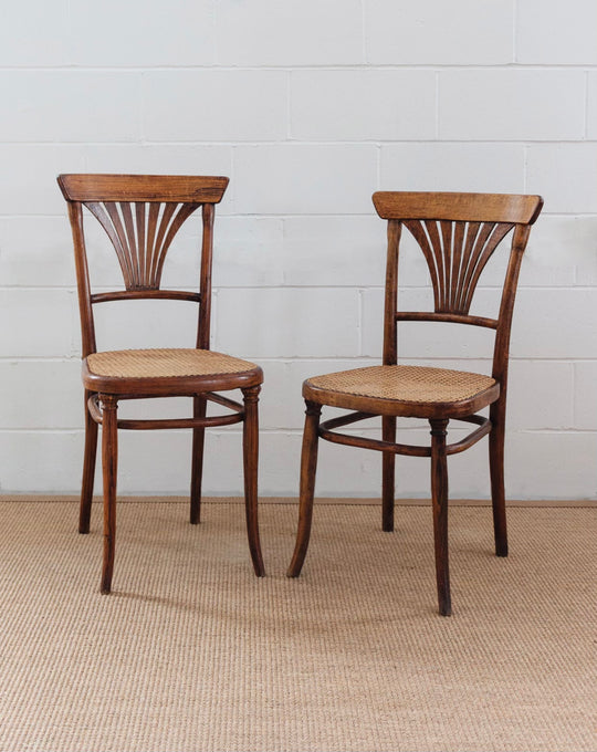 set of turn of the century Thonet no. 221 chairs