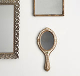 vintage florentine hand held mirror