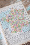 vintage French textbook, “la geographie” 1923