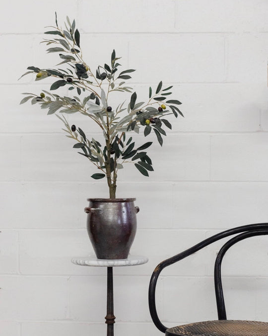 antique French confit pot