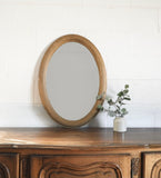 vintage french oval gilt mirror