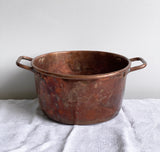 vintage French copper jam pots